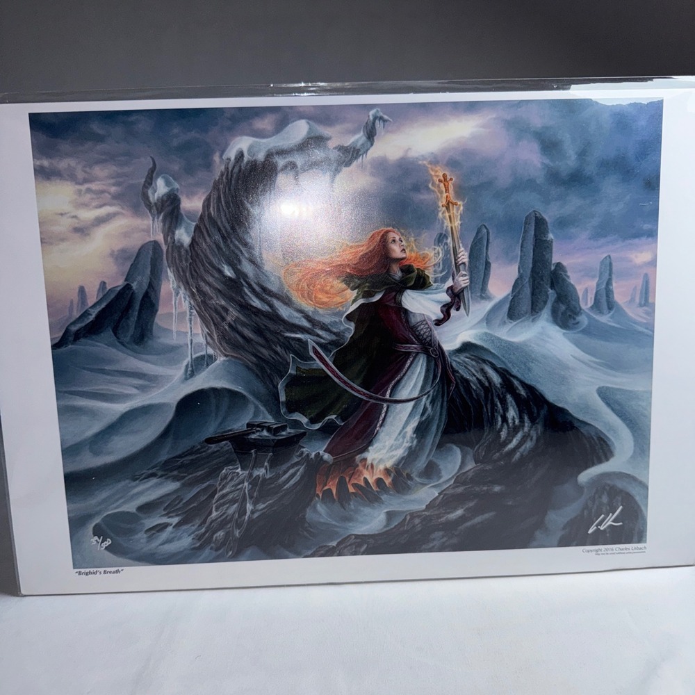 Charles Urbach Brighids Breath Signed Limited Edition Fantasy Art Print 39/500
